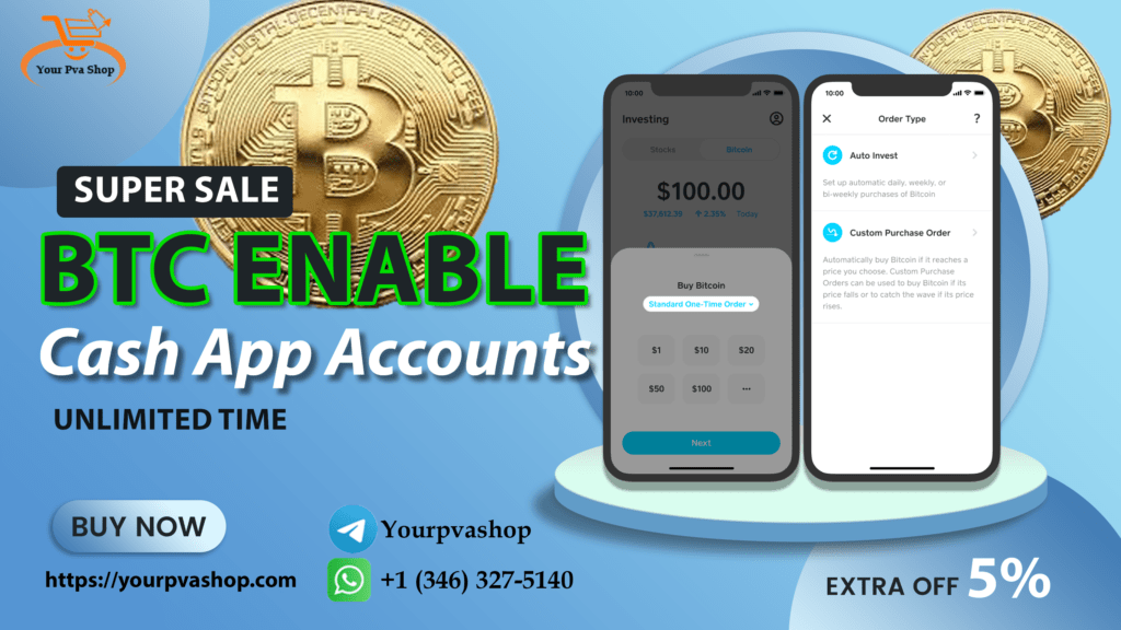 Buy Verified Cash App Accounts with BTC Enable 