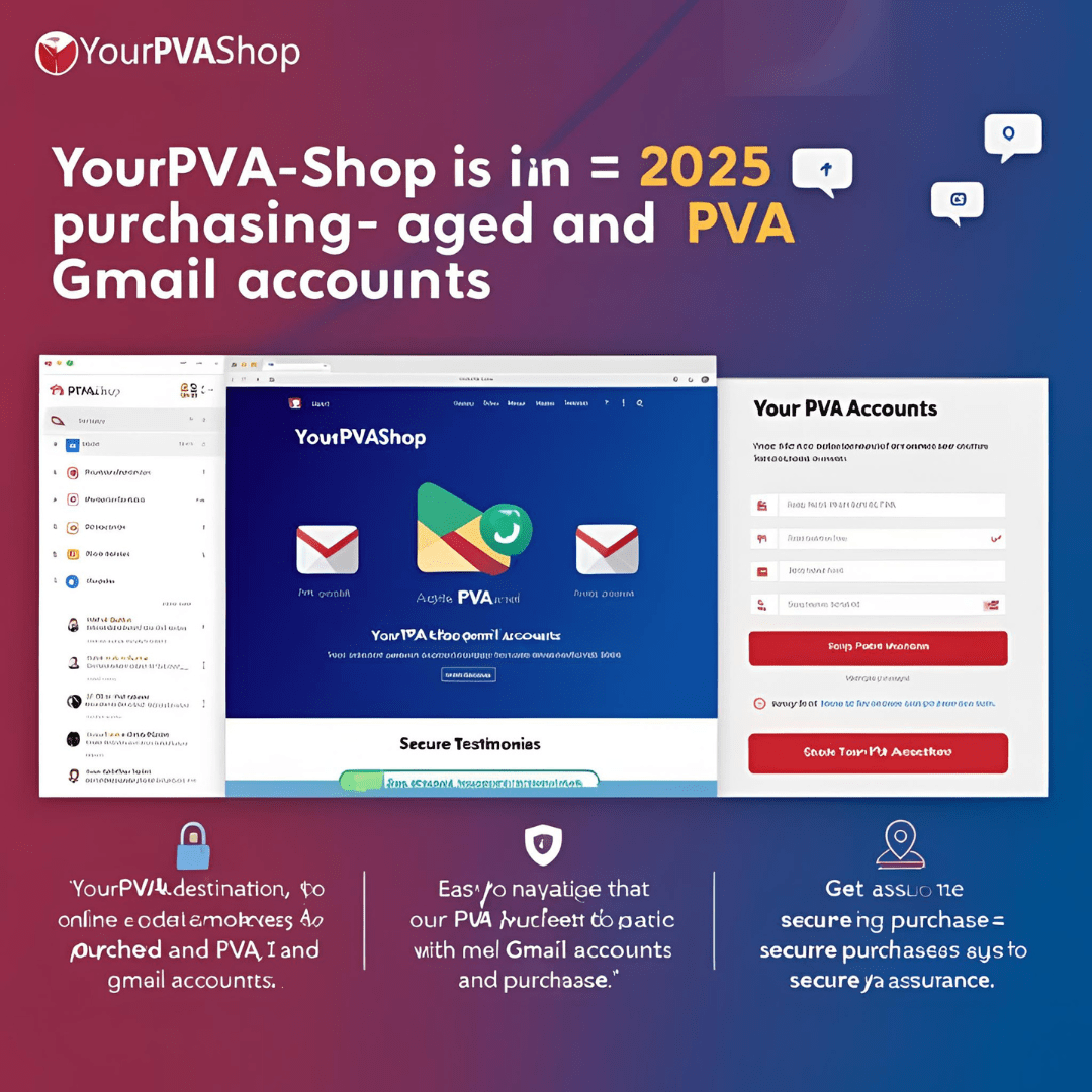 Buy Aged and PVA Gmail Accounts